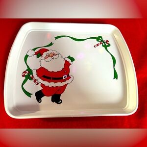 Vintage Ullman Co. Hard Plastic Santa Tray